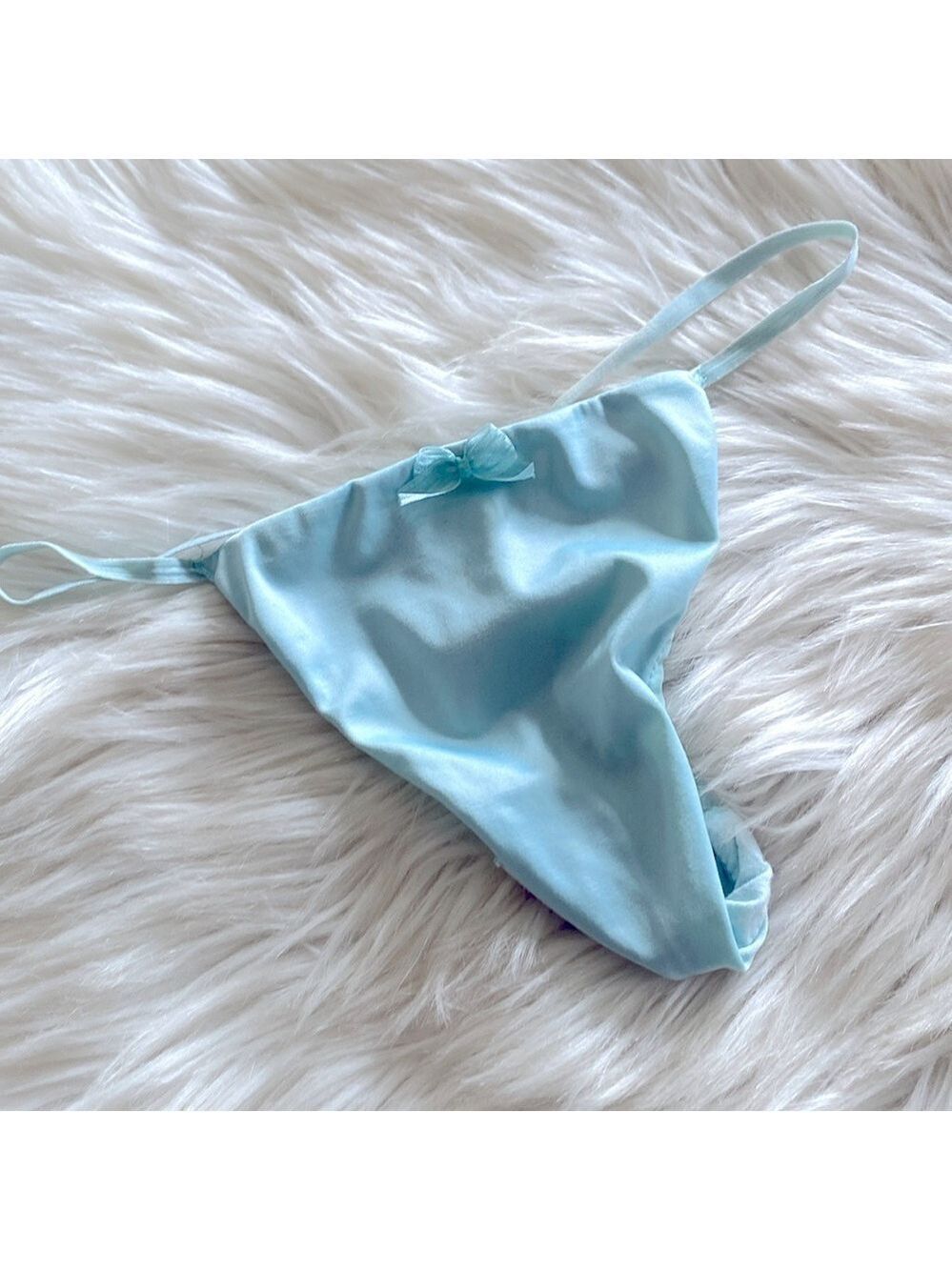 Victoria’s Secret vintage Y2K Angels pale blue V string